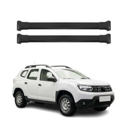 Barres de Toit Transversales pour Dacia Duster 2018-2023 Aluminium Noir
