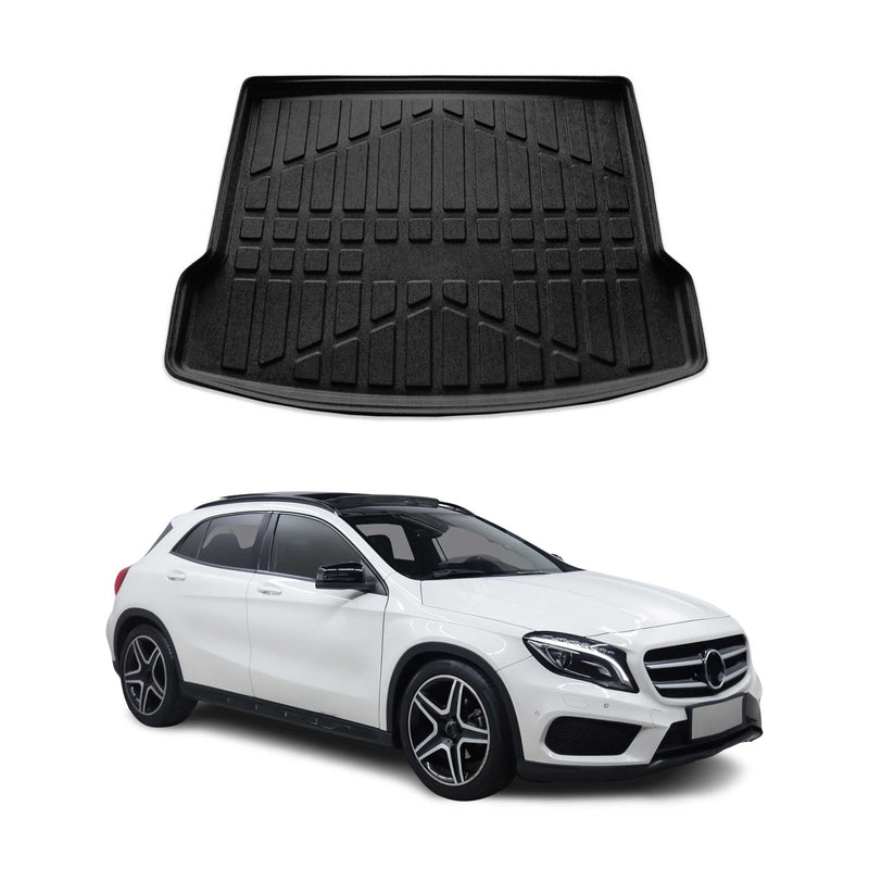 Tapis de Coffre pour Mercedes-Benz GLA Klasse 2014-2021 en TPE Noir