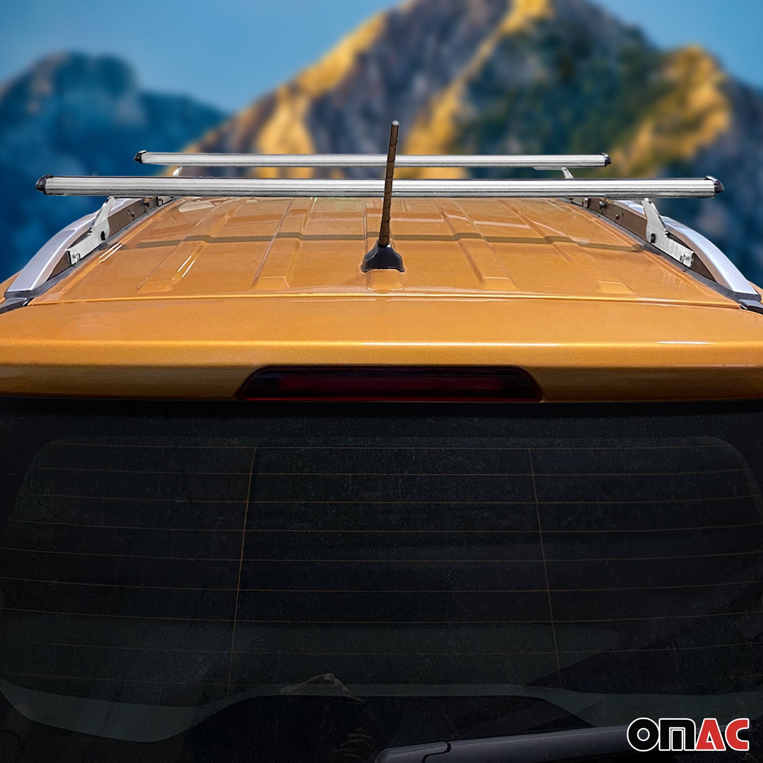 Barres de toit transversales pour Ford Ecosport 2015-2018 Aluminium Gris