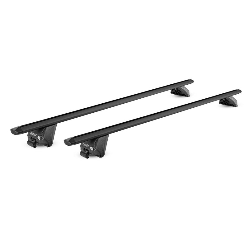 Barres de toit transversales pour Seat Leon SW 2014-2025 Alu Noir 2 pièces ABE