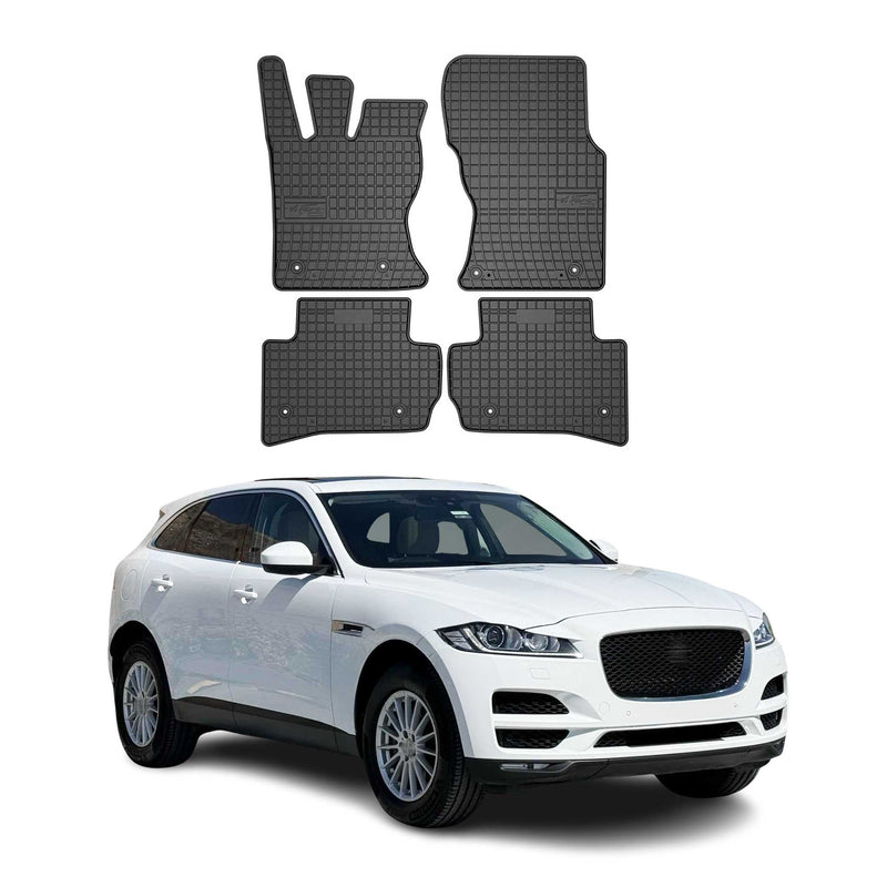 Tapis de Sol pour Jaguar F-Pace 2016-2020 Caoutchouc Noir