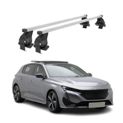 Barres de toit transversales pour Peugeot 308 2021-2026 Acier Gris