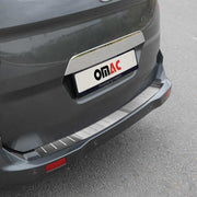 Protection seuil Coffre Pare-Chocs pour Ford Tourneo Courier 2014-23 Inox Brossé