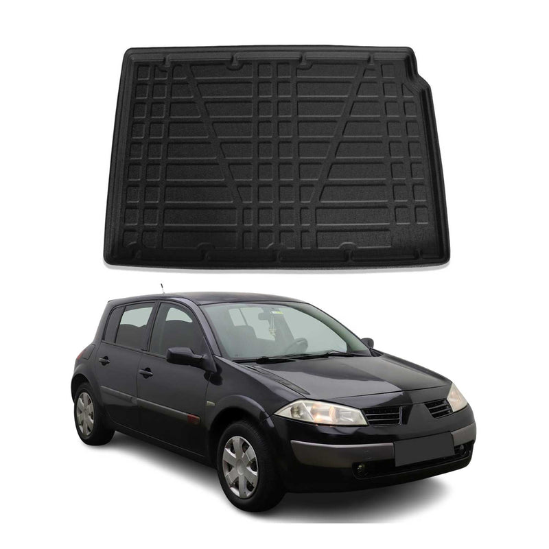 OMAC Tapis de coffre pour Renault Megane 2004-2010 HB en caoutchouc TPE noir