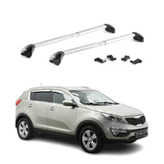 Barres de toit transversales pour Kia Sportage mk3 SL 2011-2016 Alu Gris 2x ABE