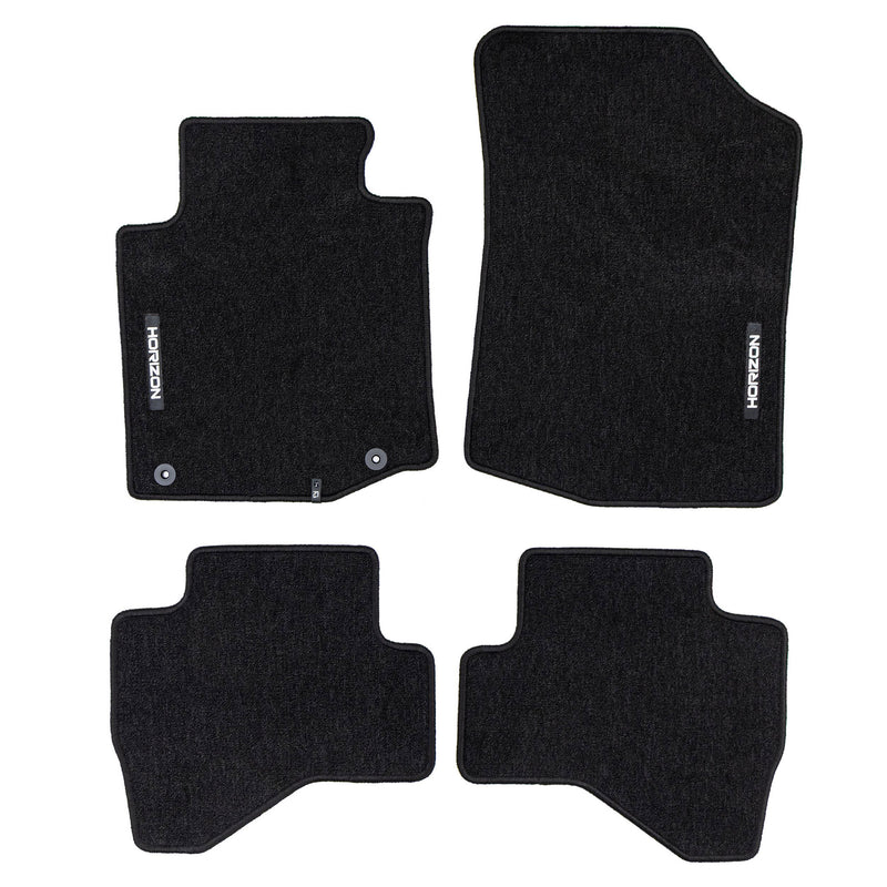 Tapis de Sol de Voiture pour Toyota Aygo I 2010-2014 FL Velours Noir 4Pcs