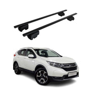 Barres de toit Transversales pour Honda CR-V 2019-2023 Fer Noir ABE
