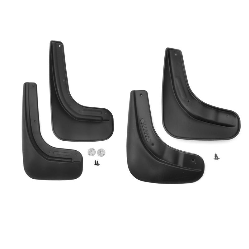 Bavettes Garde Boue pour Skoda Superb 2013-2015 Avant et Arrière Noir 4Pcs