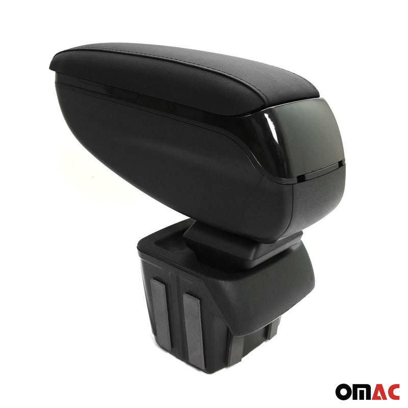 Accoudoir pour Ford Focus 2014-2018 Vinyl Abs Noir Coulissant