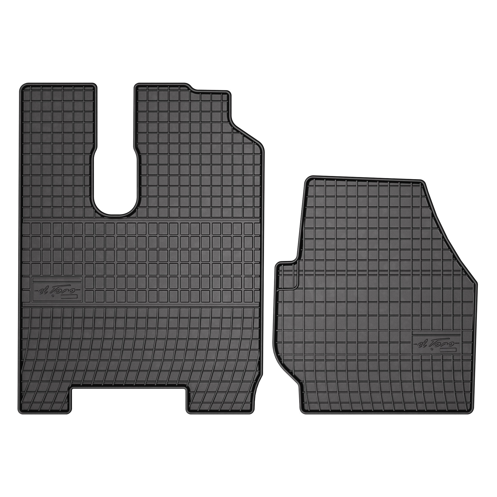 OMAC Tapis de Sol pour Mercedes Actros MP3 S-Cabin 2007-2011 Caoutchouc Noir