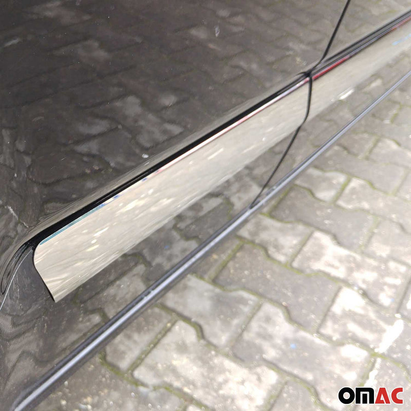 Baguettes de porte pour VW T6 T6.1 Transporter tout 2015-2024 L2 long chrome