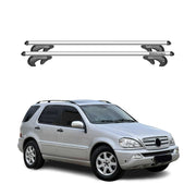 Barres de toit pour Mercedes M-Classe W163 1997-2005 Gris Aluminium 90kg 2x