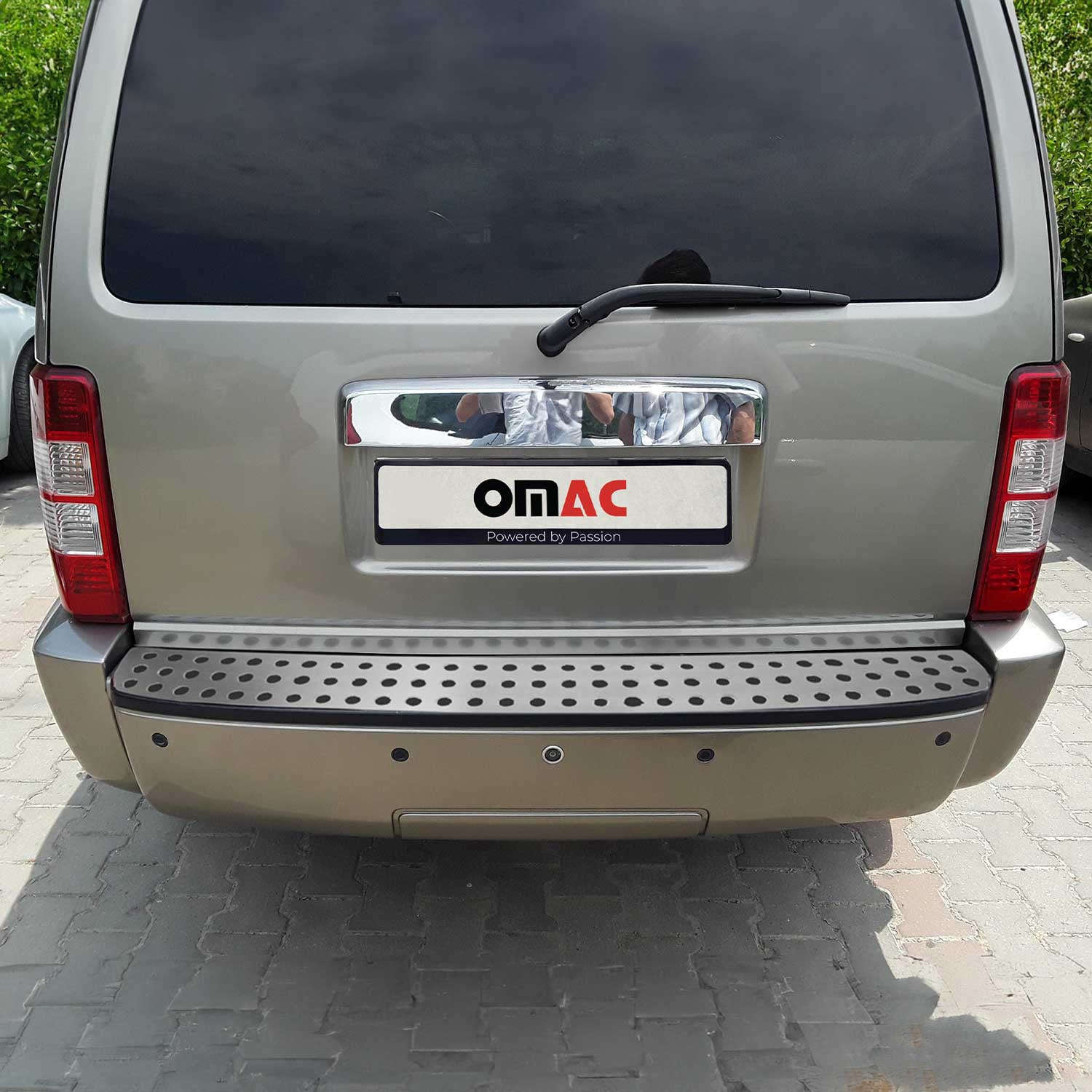 Protection Seuil De Pare-Chocs Arriére pour Dodge Nitro 2006-2011 Acier Brossé