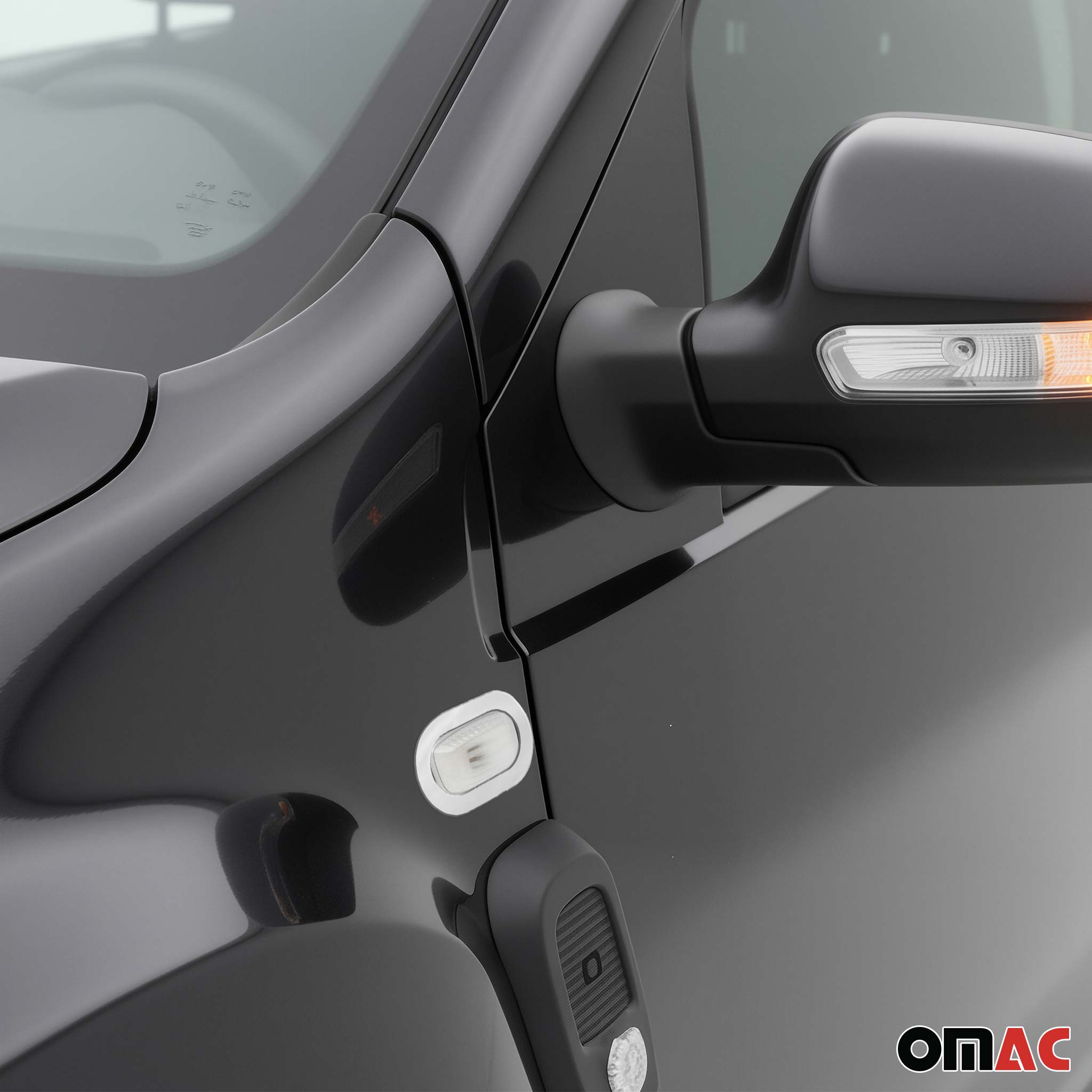 Cadre de clignotant Latéral pour Dacia Lodgy 2013-2021 en acier inox Chromé