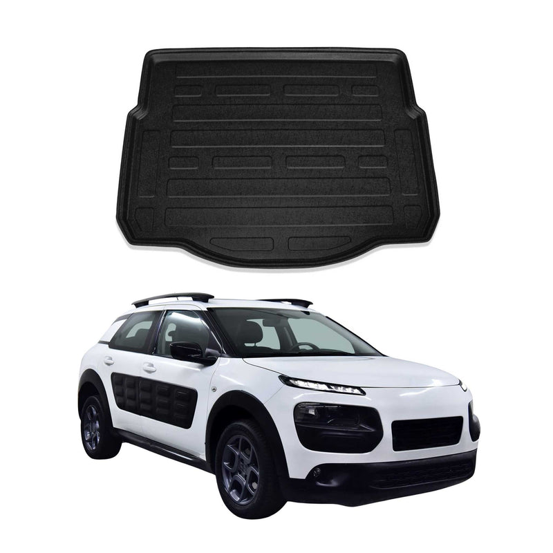 Tapis de Coffre pour Citroen C4 Cactus 2014-2021 en TPE Noir