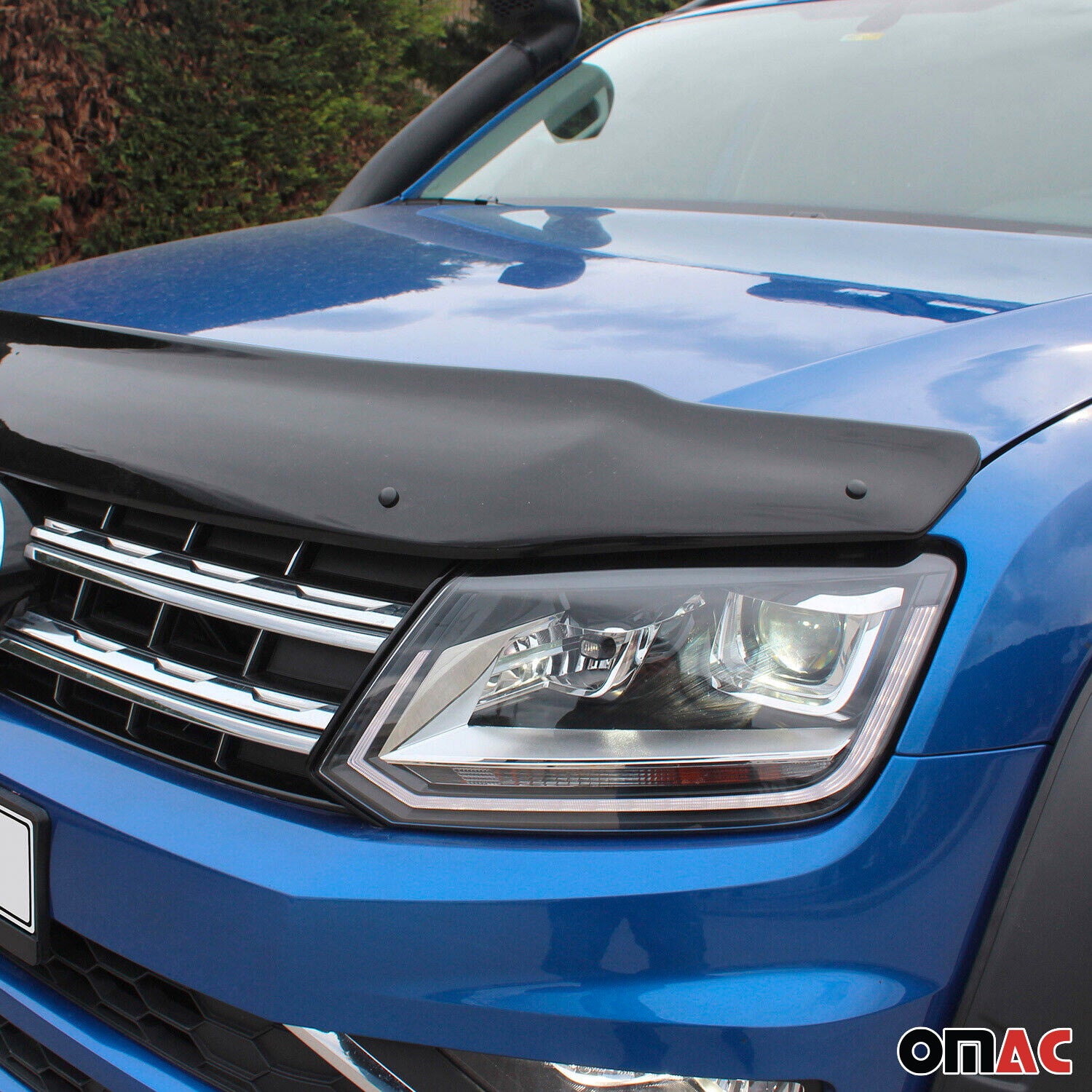 Deflecteurs d'air capot de voiture pour VW Amarok 2010-2022 en ABS Noir