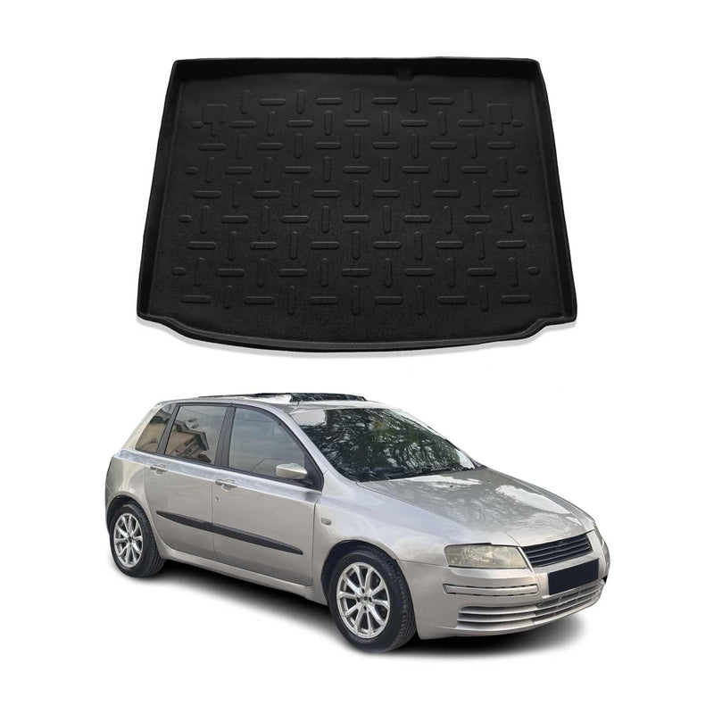 Tapis de Coffre pour Fiat Stilo 2001-2007 HB en TPE Noir