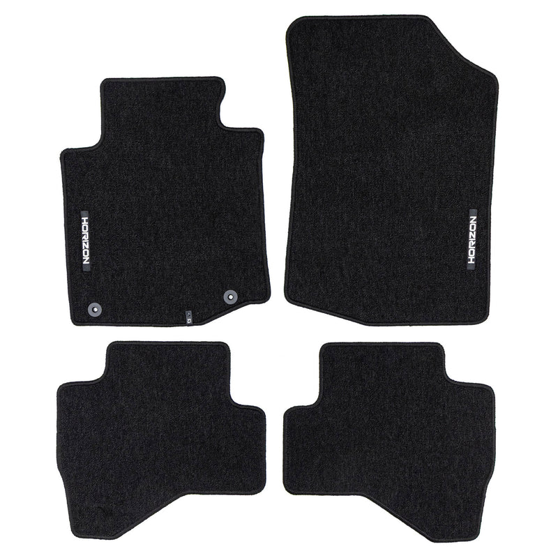 Tapis de Sol de Voiture pour Peugeot 107 2005-2010 Pre-FL Velours Noir 4Pcs