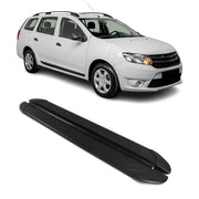 Marchepieds Latéraux pédale pour Dacia Logan 2013-2020 2Pcs Aluminium Noir