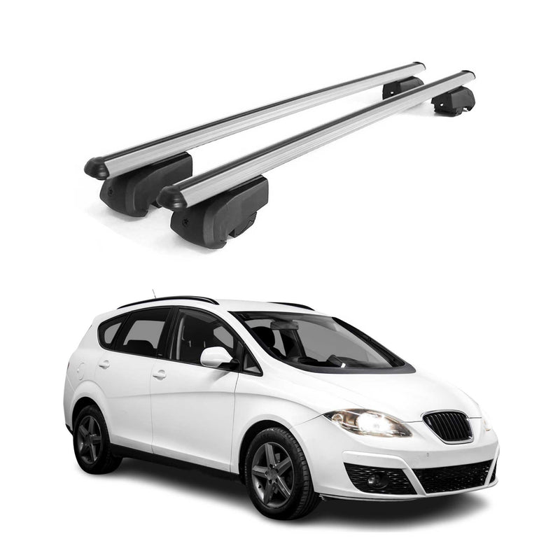 Barres de toit Transversales pour Seat Altea XL 2006-2015 Aluminium Gris ABE