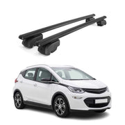 Barres de toit Transversales pour Opel Ampera-e 2017-2020 Aluminium Noir 2Pcs