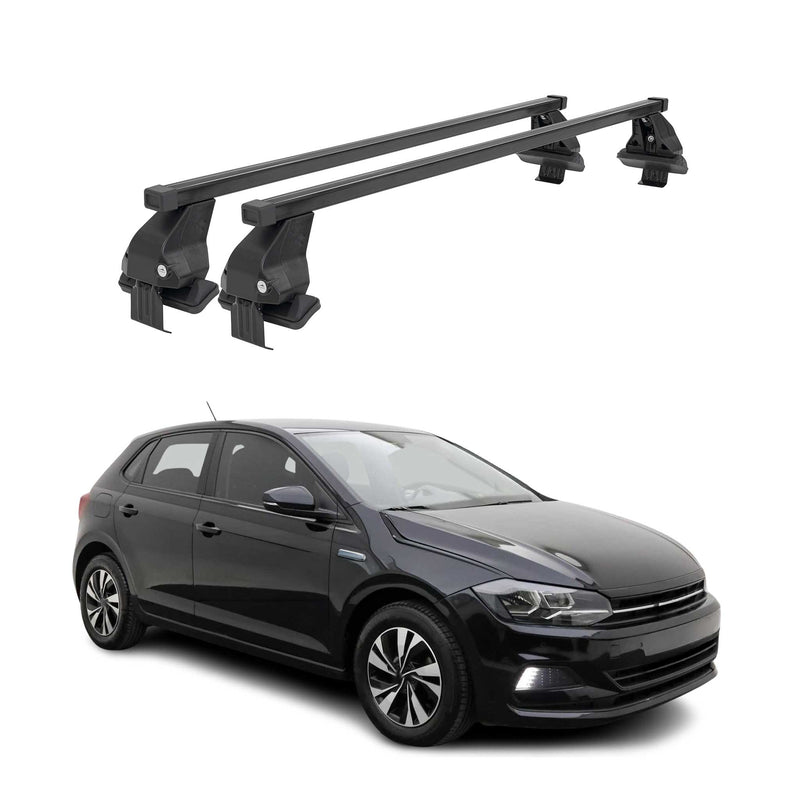 Barres Transversales Menabo pour VW Polo VI 2017-2021 Noir