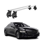 Barres de toit transversales pour Genesis G80 2017-2026 Gris