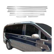 Garniture de Fenêtre pour Mercedes Vito W447 2014-2026 Acier Inox 8Pcs
