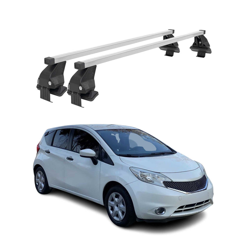 Barres de toit transversales pour Nissan Note 2013-2020 Acier Gris