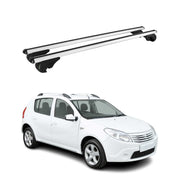 Barres de toit Transversales pour Dacia Sandero Stepway I 2009-2012 TÜV Gris 2x