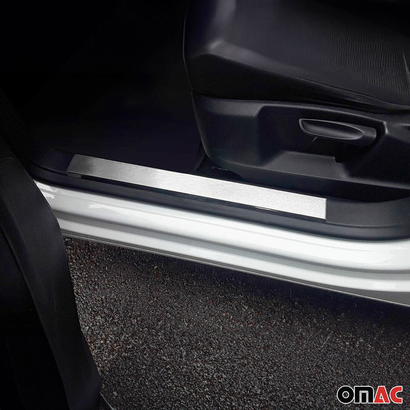 Couverture De Seuil De Porte pour Skoda SuperB 2005-2025 White Night Inox Chromé
