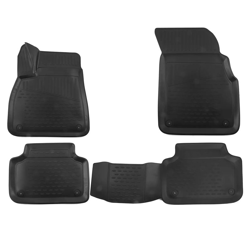 OMAC 3D Tapis de sol pour Audi Q7 Q8 15-25 caoutchouc TPE Noir