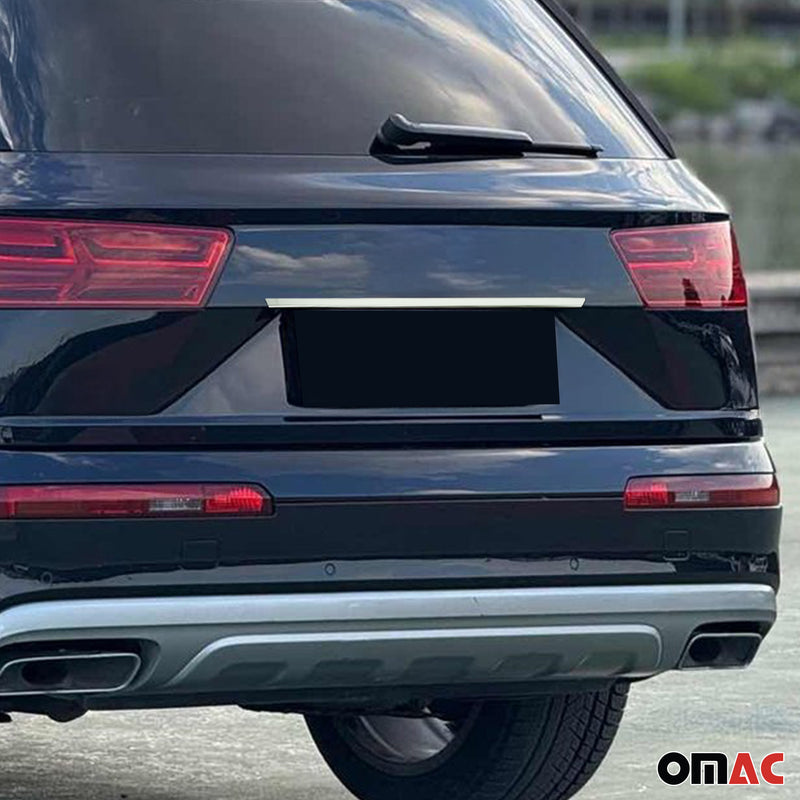 Couvercle de poignée de hayon pour Audi Q7 4M 2015-2019 PRE FL Acier Inox