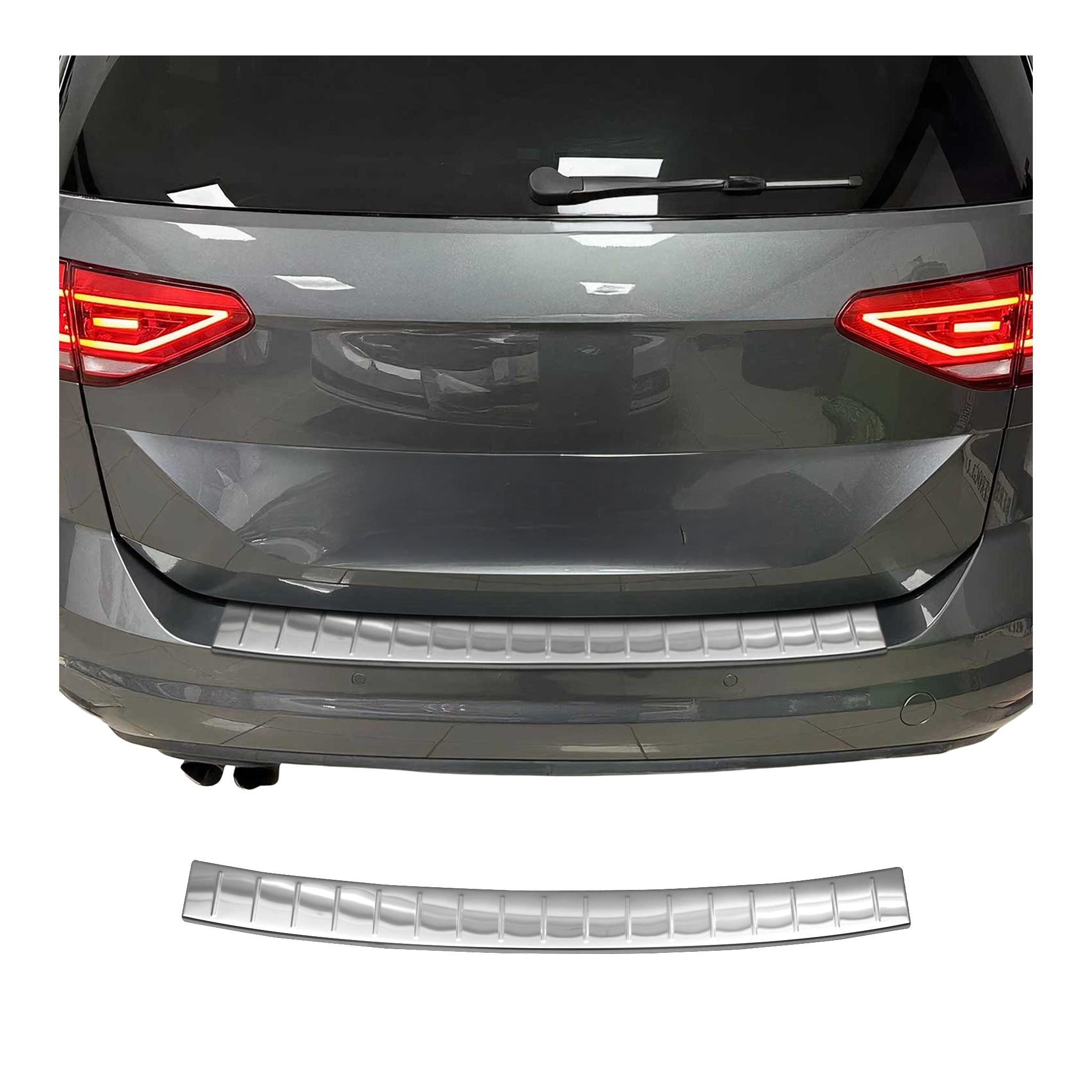Protection Seuil de Pare-chocs Arriére pour VW Touran 5T1 2015-2025 Acier Inox