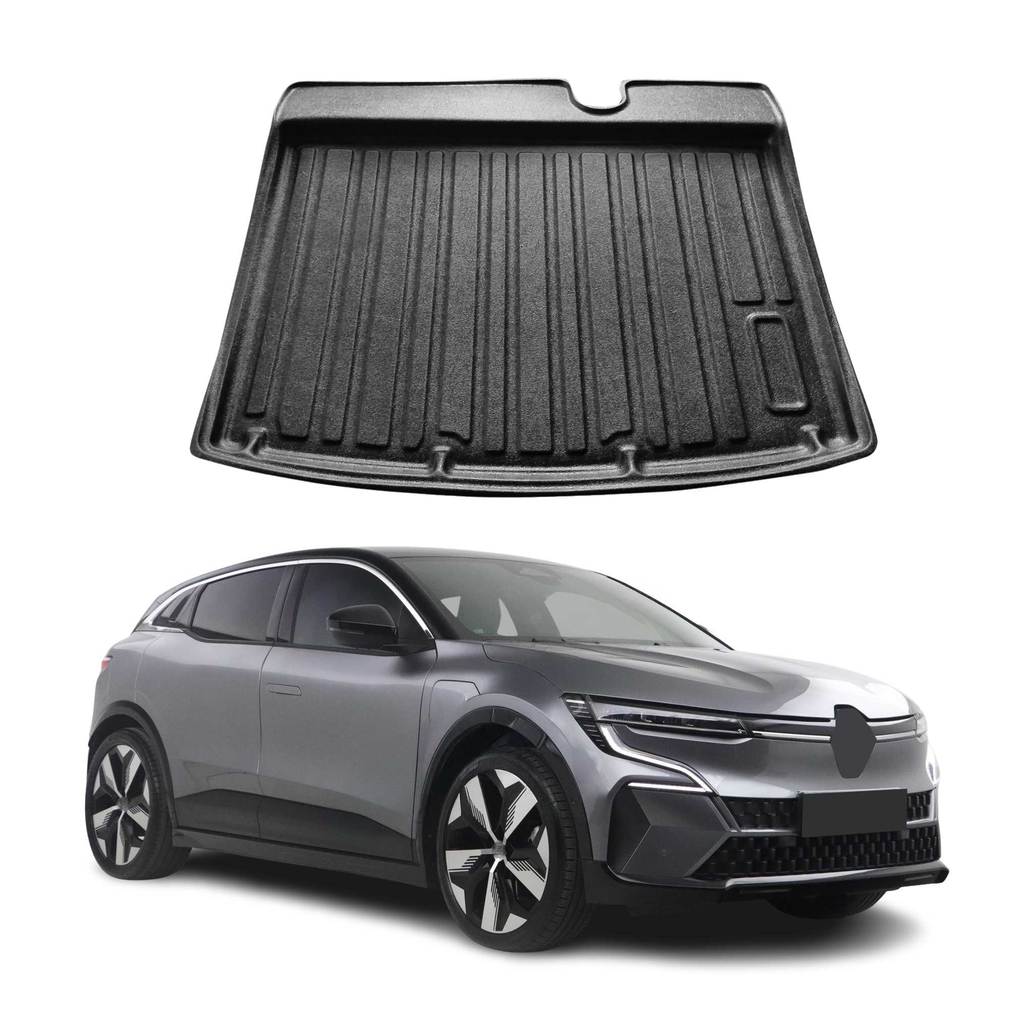 OMAC Tapis de Coffre pour Renault Megane E-Tech 2022-2026 en TPE Noir