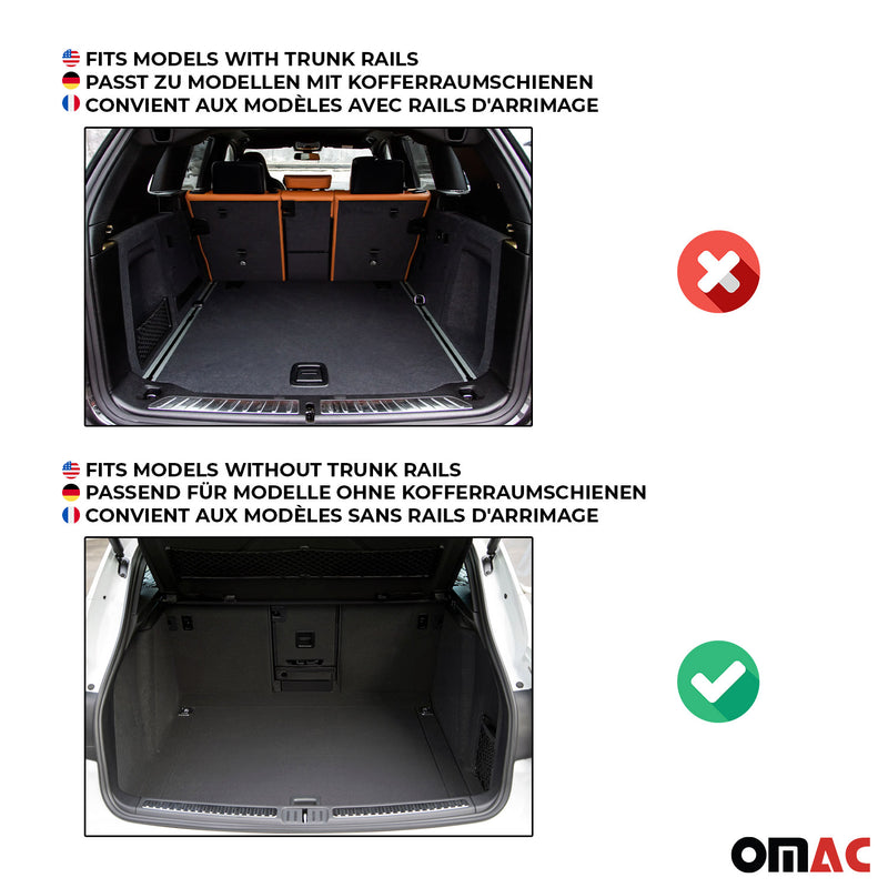 OMAC Tapis de coffre caoutchouc pour Audi A6 C8 4A Break Allroad 2018-25 Premium