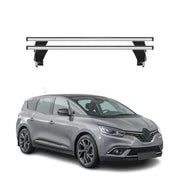 Menabo Barres de toit Transversales pour Renault Grand Scenic IV 2016-2022 Gris