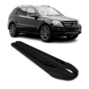 Marchepieds Latéraux pour Mercedes Classe M W164 2006-2011 Aluminium Noir 2Pcs