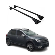 Barres de toit Transversales pour Dacia Sandero Stepway 2013-2020 Fer Noir