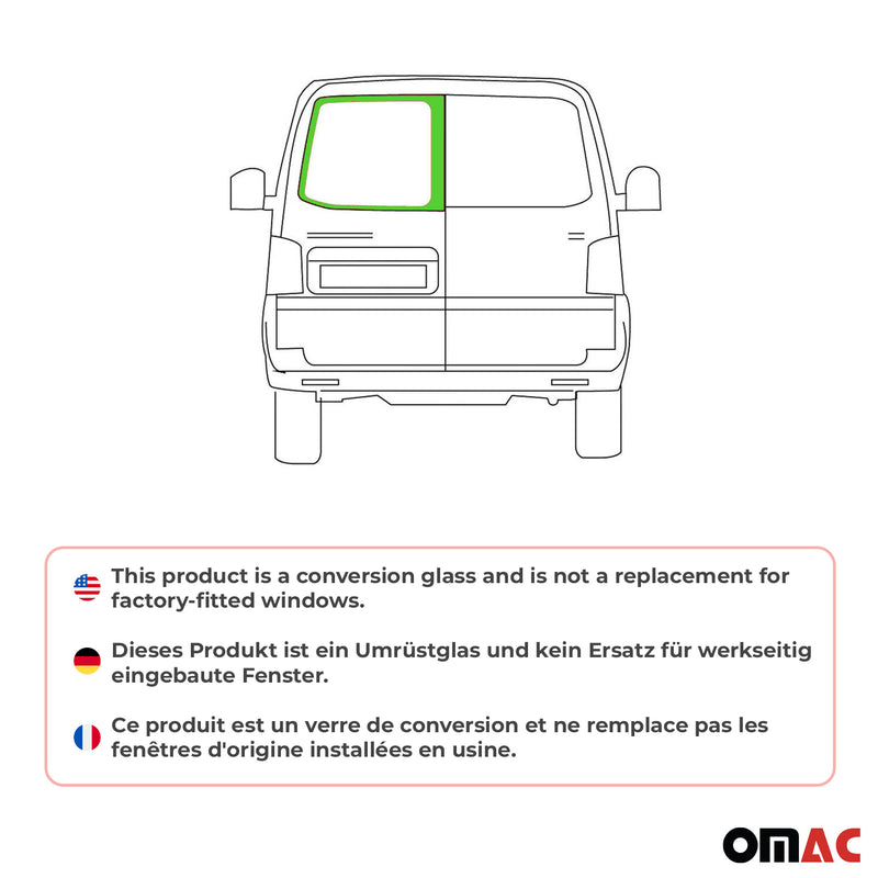 Vitre de Porte pour VW T5 2003-2015 L1/L2 Arriére Gauche Verre fixe