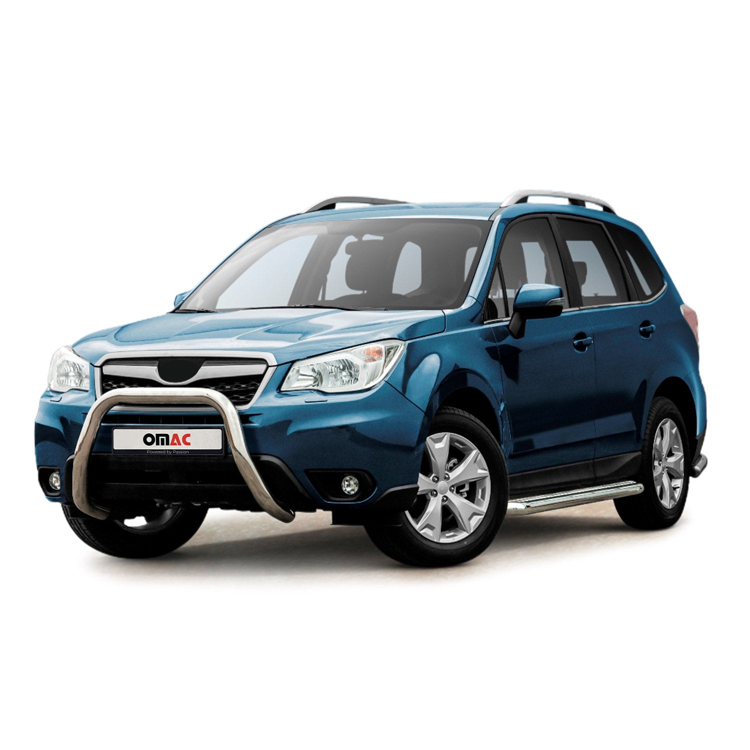 Pare-Buffle Avant Pour Subaru Forester IV 2013-2018 en Acier Inox Argent