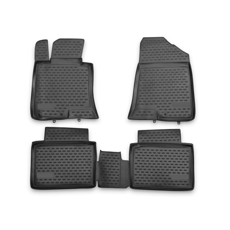 Tapis De Sol Pour Kia Optima 2011-2014 TPE En Caoutchouc 3D Noir 4Pcs