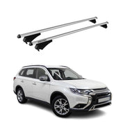 Tiger Barres de toit transversales pour Mitsubishi Outlander 2014-2018 Gris