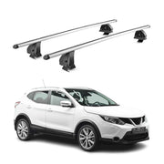 Barres de toit transversales Alu pour Nissan Qashqai J11 2014-2021 TÜV Gris 2Pcs