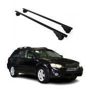 Barres de toit Transversales pour Subaru Outback 2003-2009 Fer Noir