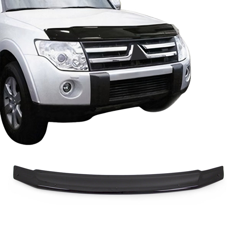 Deflecteurs d'air capot de voiture pour Mitsubishi Pajero 2006-2021 SUV Noir