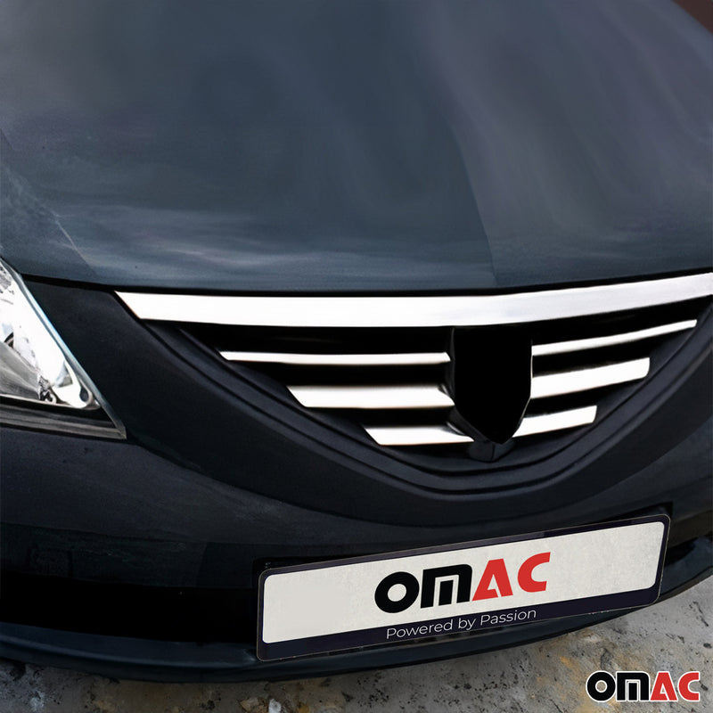 Moulure de Grille de Calandre pour Dacia Logan 2004-2008 Chromé 6Pcs