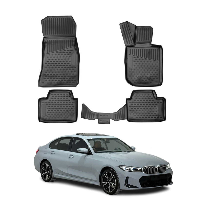 OMAC 3D Tapis de sol pour BMW Série 3 G20 G21 Berline Break 2019-2025 caoutchouc