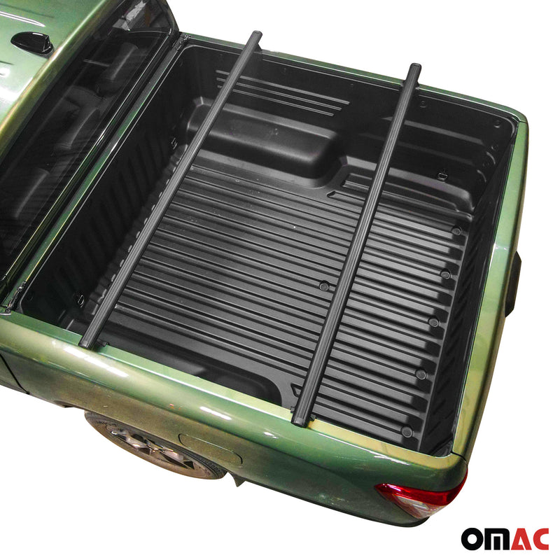 Barres de toit transversales pour VW Amarok 2010-2025 Aluminium Noir
