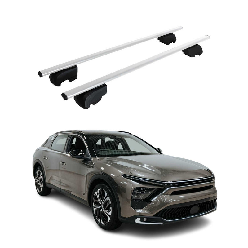 Barres de toit Transversales pour Citroen C5 X I 2022-2025 Gris 2 pcs ABE